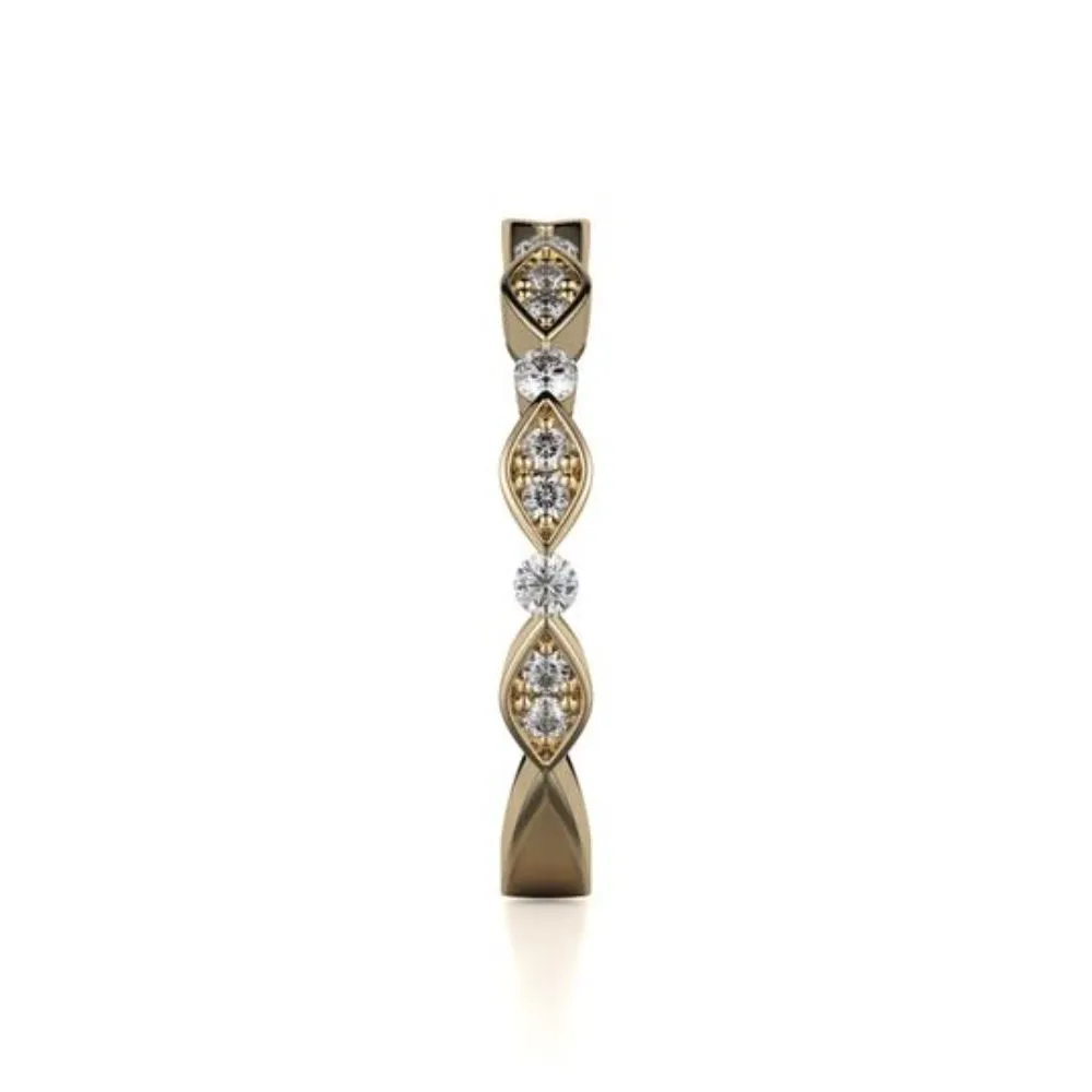 Michael M Bezel Marquise Diamond Band