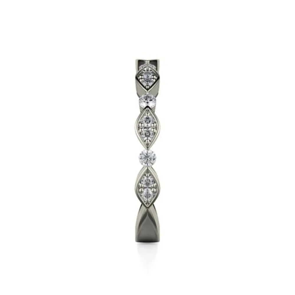 Michael M Bezel Marquise Diamond Band