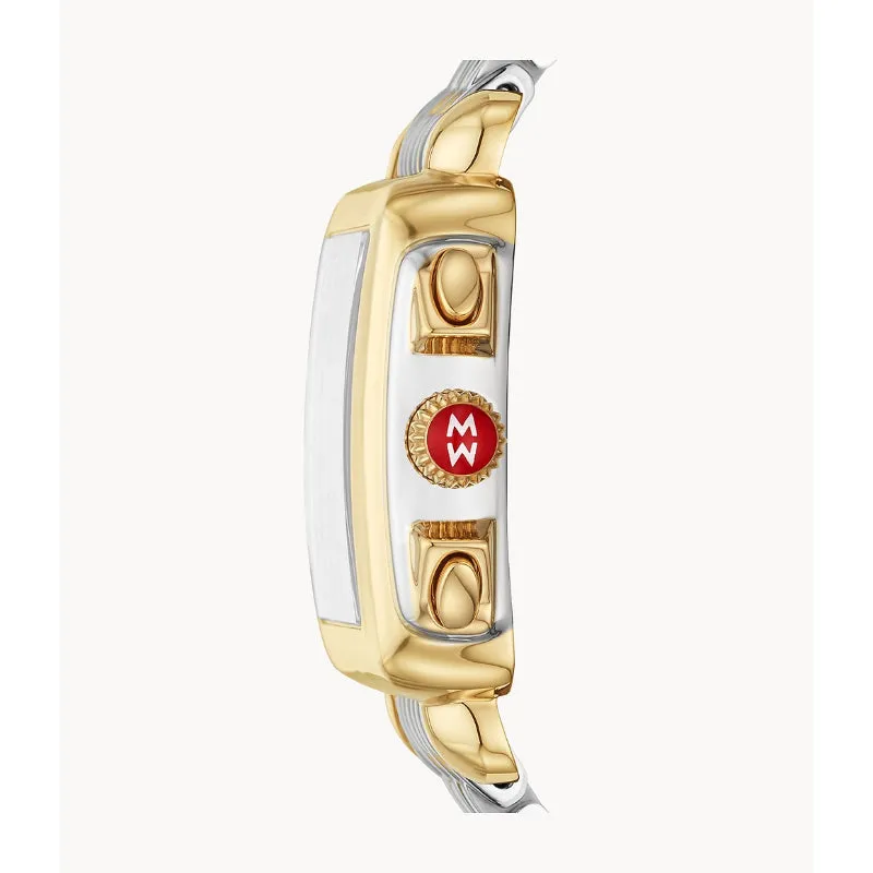 Michele Deco Two-Tone 18K Gold Diamond Dial Watch