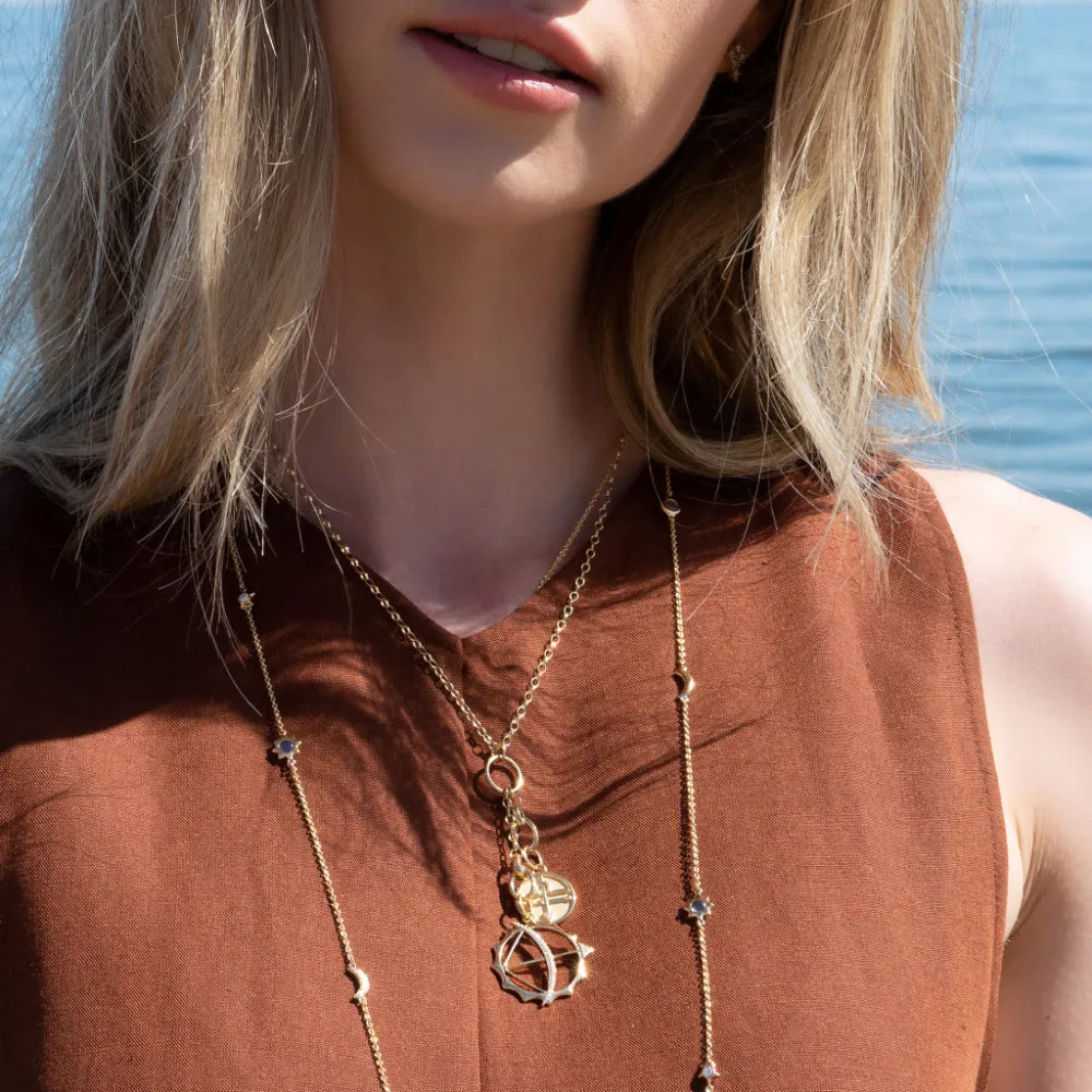 Monica Rich Kosann Design your Own Charm Enhancer in 18K Yellow Gold & Steel