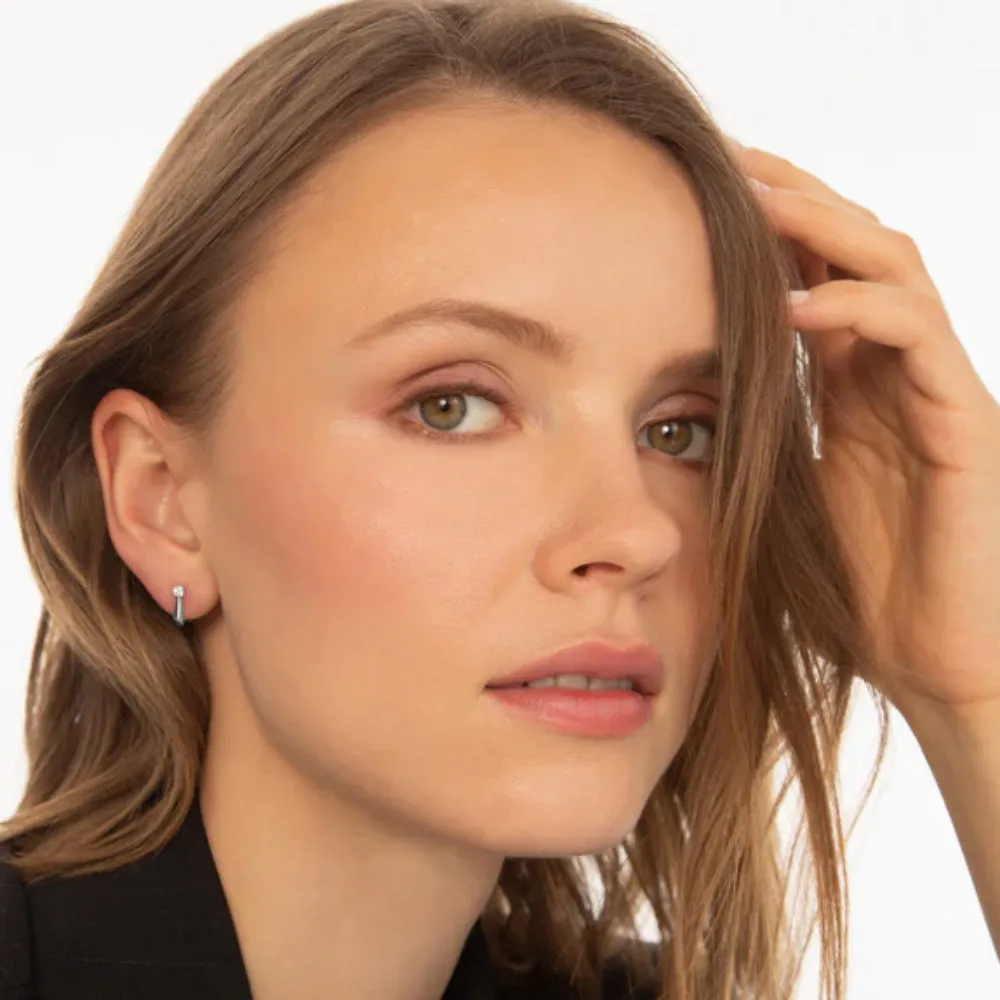 Monica Rich Kosann Petite Points North Earrings with Sapphire