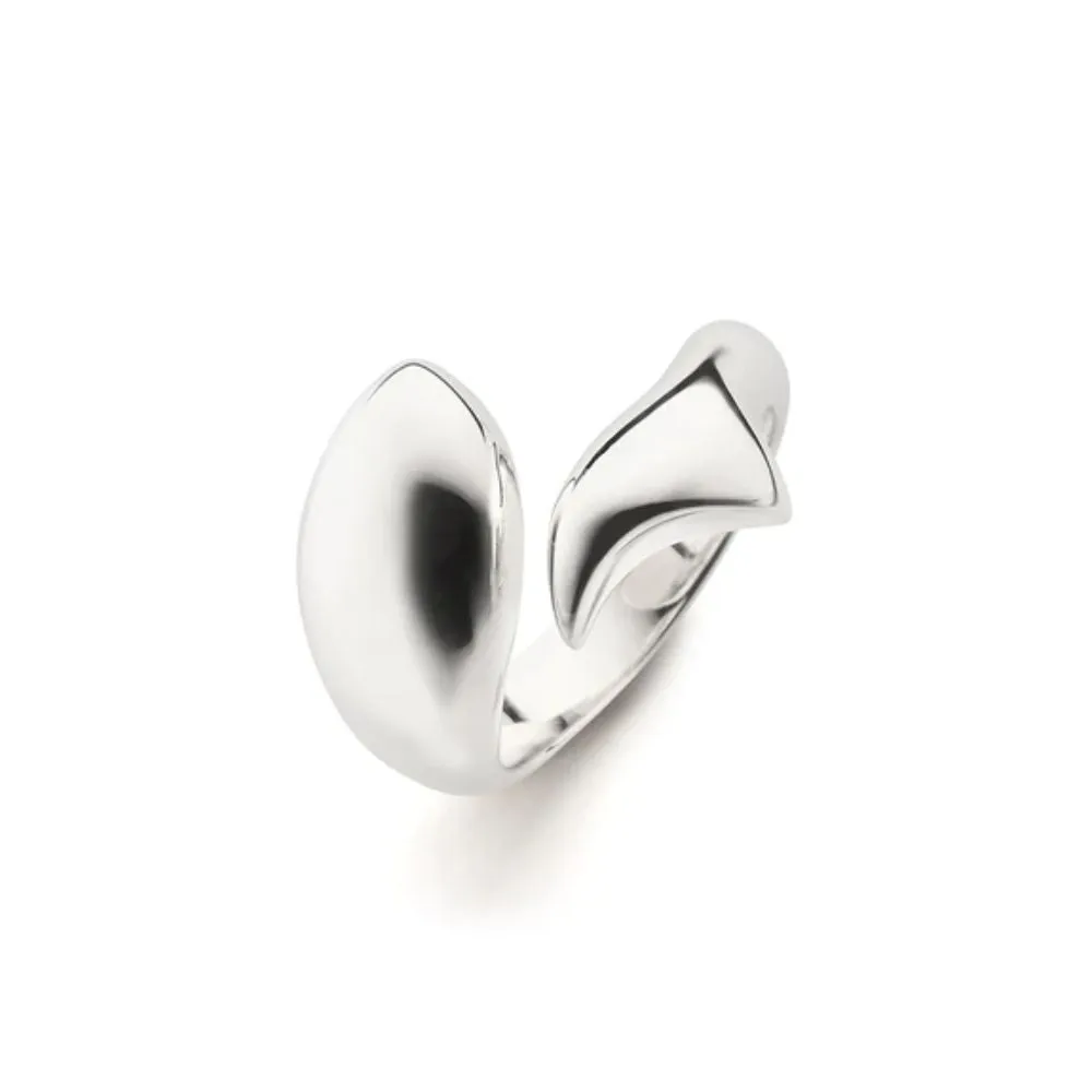MRK Perseverance Fish Sterling Silver Ring SZ 8