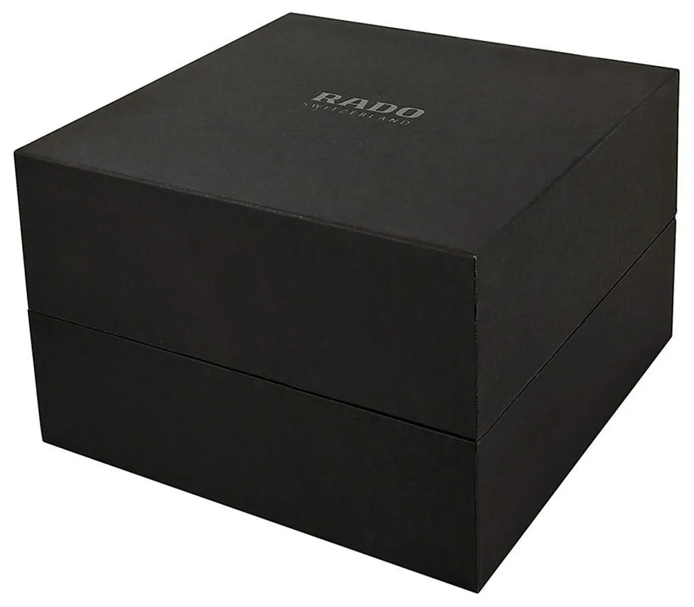 Rado R5.5 Quartz Chronograph Black Ceramic Mens Watch Black Dial Date R28886182