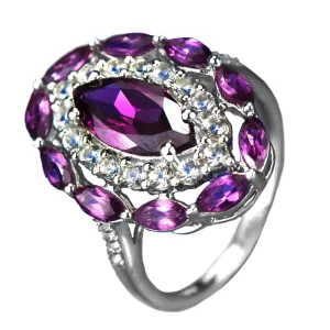 Rhodolite Rhapsody Ring