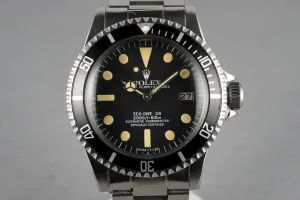 Rolex Sea Dweller 1665 with creamy luminous