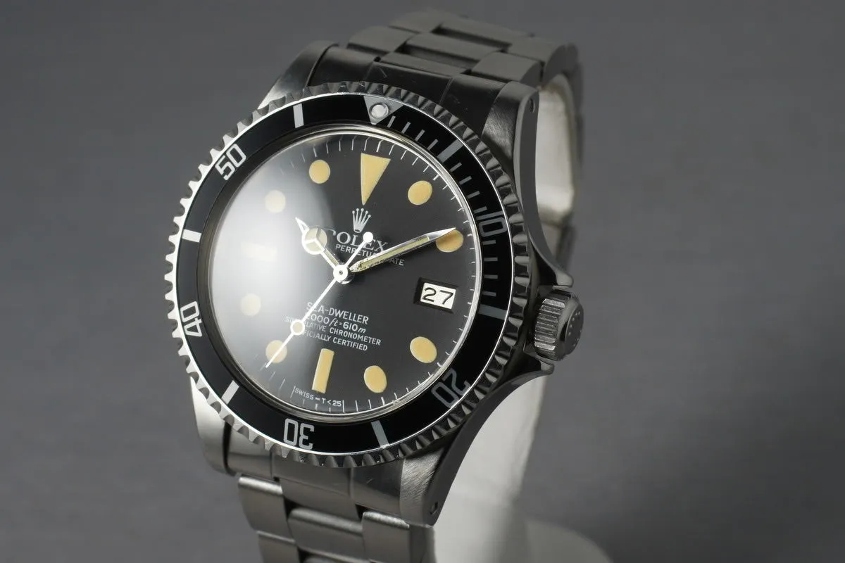 Rolex Sea Dweller 1665 with creamy luminous