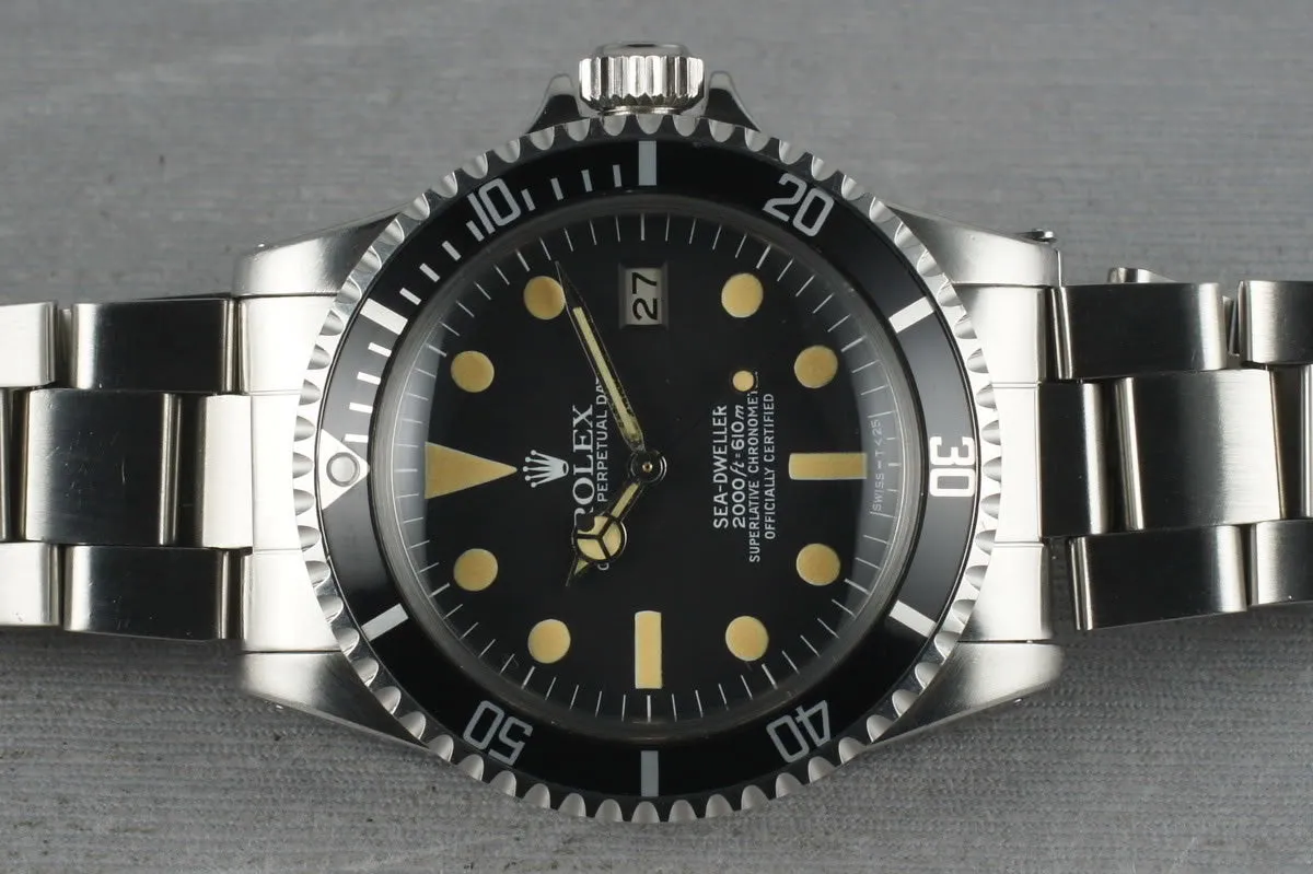 Rolex Sea Dweller 1665 with creamy luminous