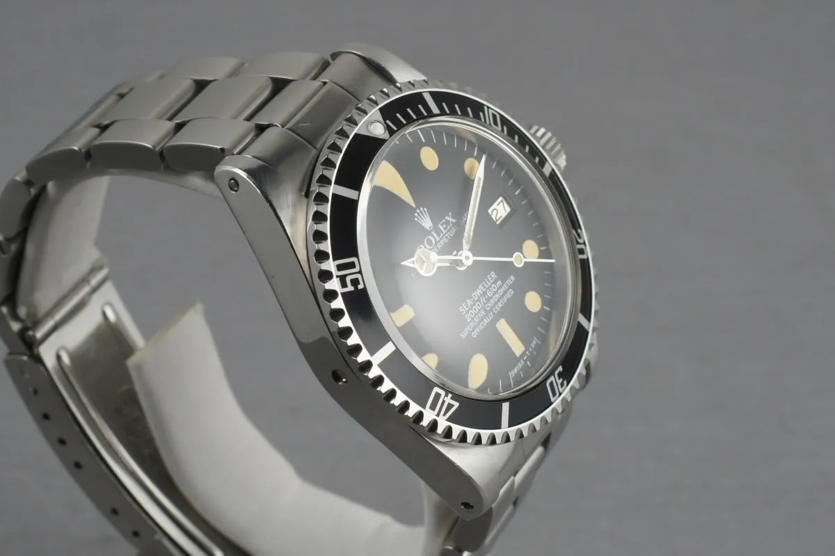 Rolex Sea Dweller 1665 with creamy luminous