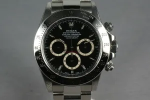 Rolex SS Zenith Daytona  16520 Box and Papers
