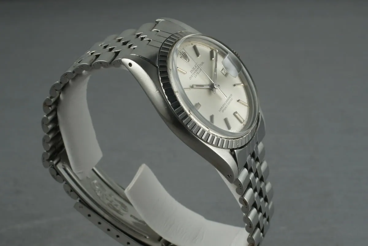 Rolex Stainless Steel Datejust 1603 Silver Dial
