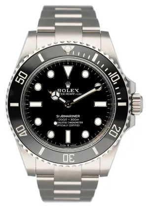 Rolex Submariner 124060 Mens Watch Box Papers