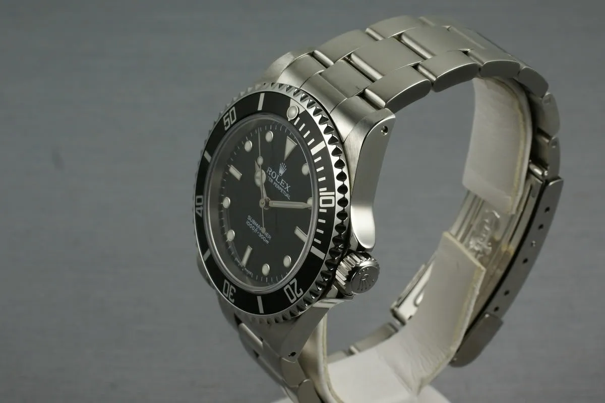 Rolex Submariner 14060 Z serial with box and Papers
