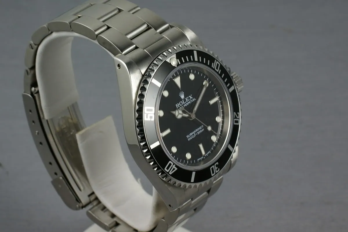 Rolex Submariner 14060 Z serial with box and Papers