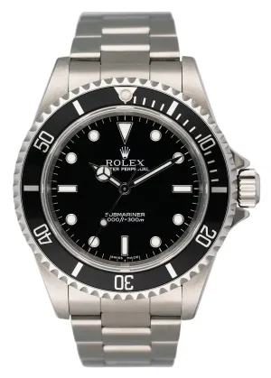 Rolex Submariner 14060M No Date Mens Watch Box Papers