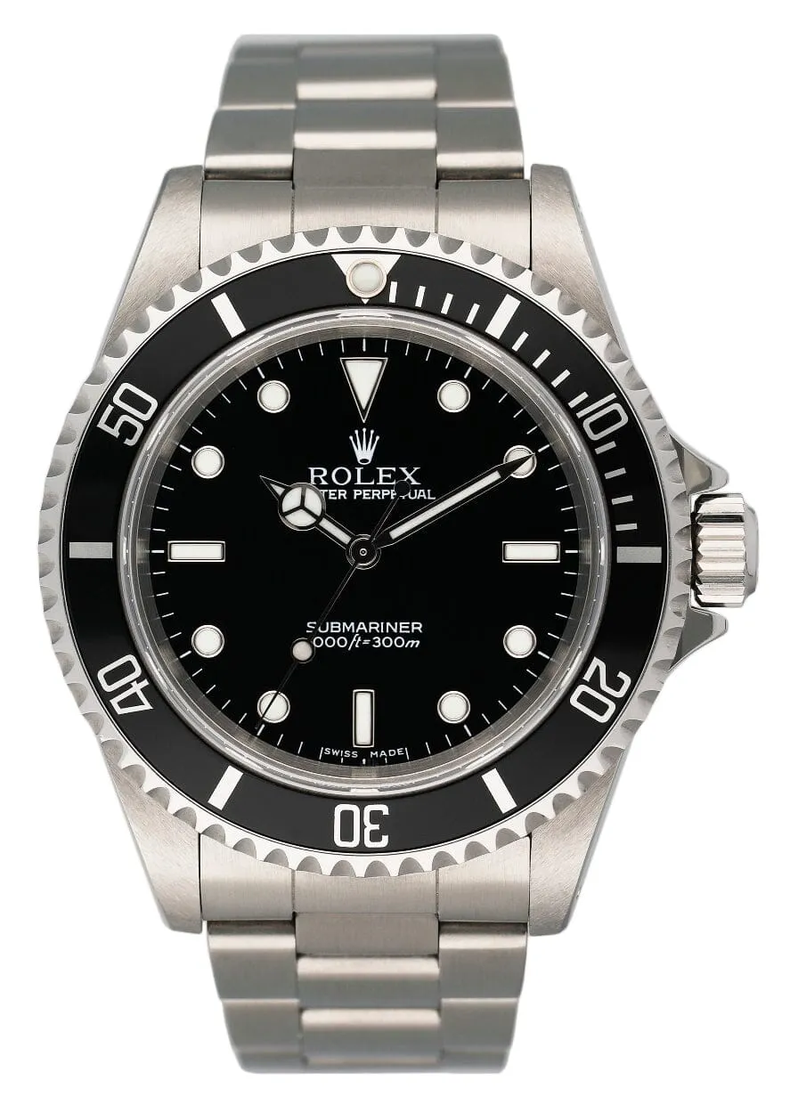 Rolex Submariner 14060M No Date Mens Watch Box Papers