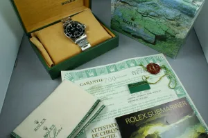 Rolex Submariner 16610 Box and Papers A serial