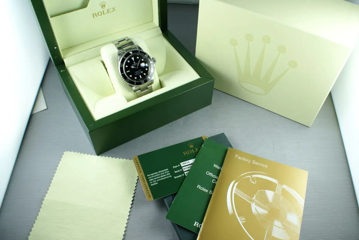 Rolex Submariner 16610 M serial
