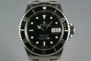 Rolex Submariner 16610 M serial