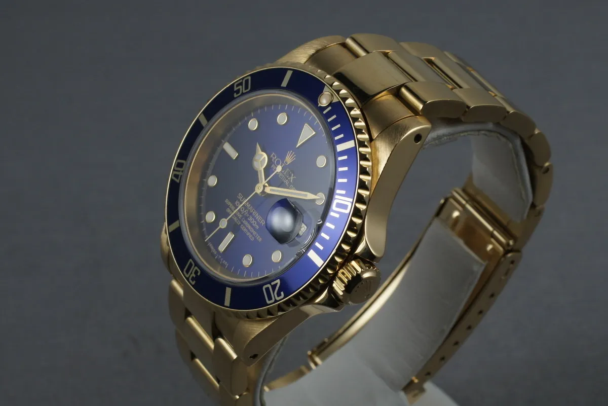 Rolex Submariner 16618 with Blue Dial