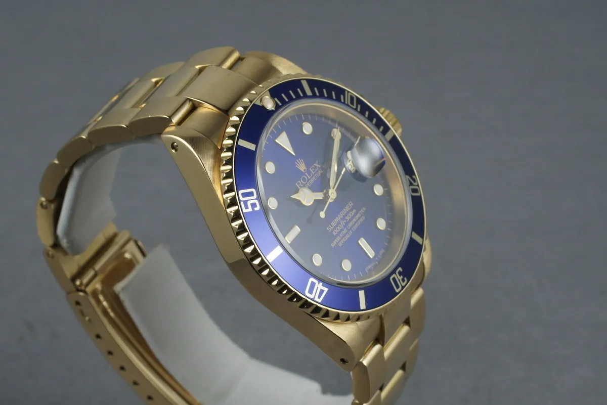 Rolex Submariner 16618 with Blue Dial
