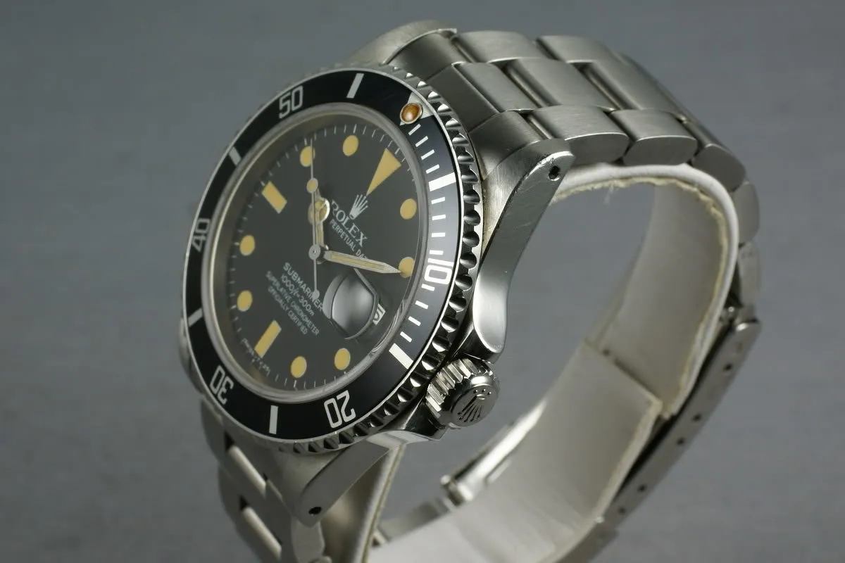 Rolex Submariner 16800 Amazing Orange Lume