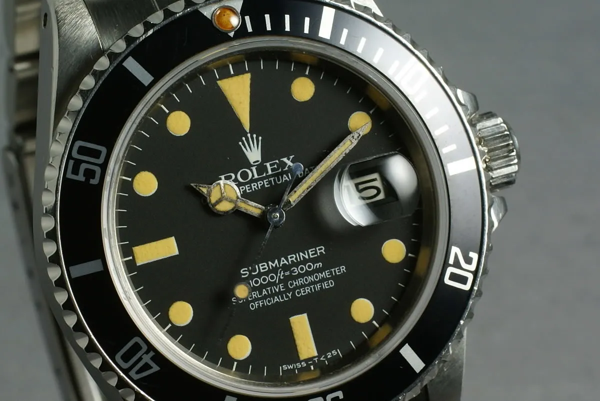 Rolex Submariner 16800 Amazing Orange Lume