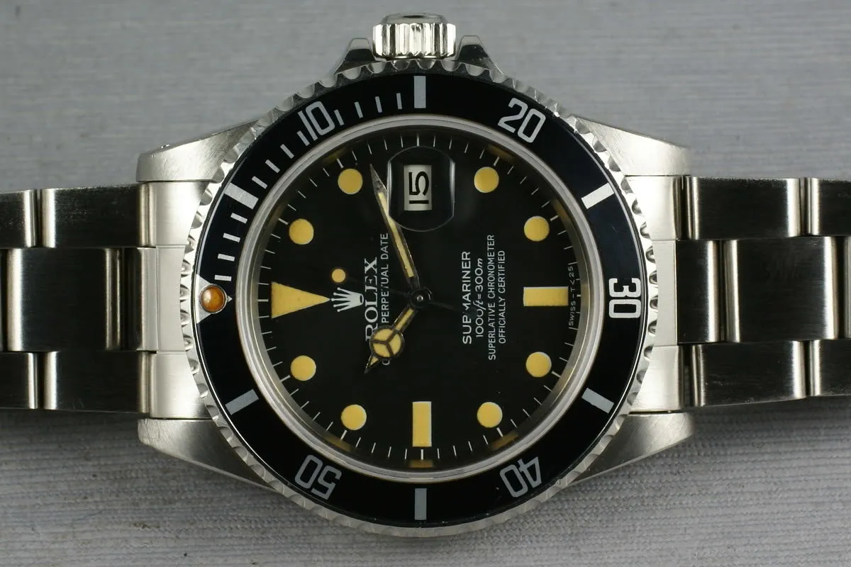 Rolex Submariner 16800 Amazing Orange Lume