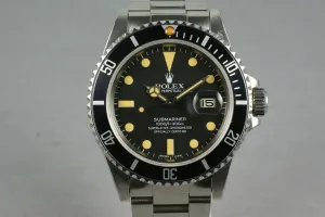 Rolex Submariner 16800 Amazing Orange Lume