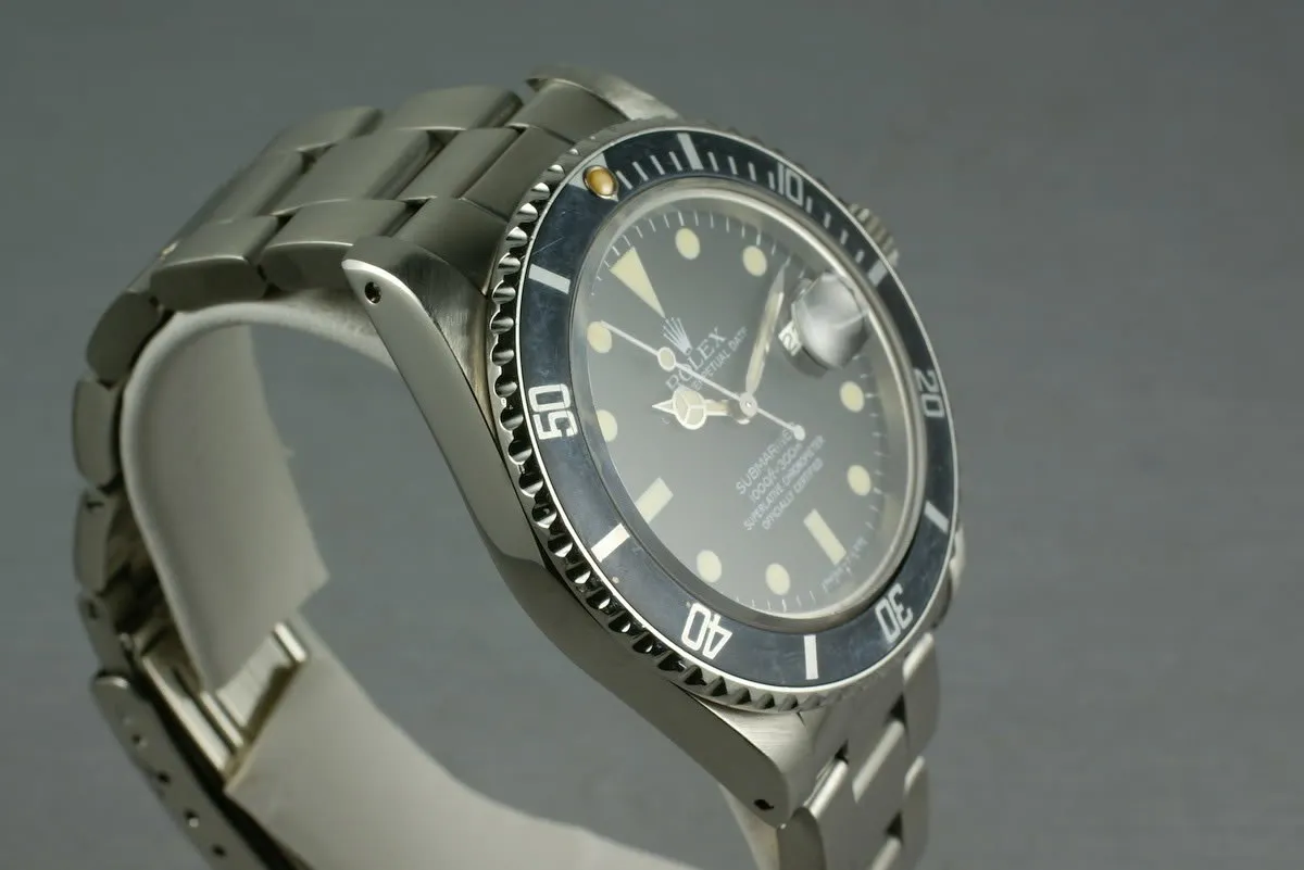 Rolex Submariner  16800 Matte Dial Box and Papers