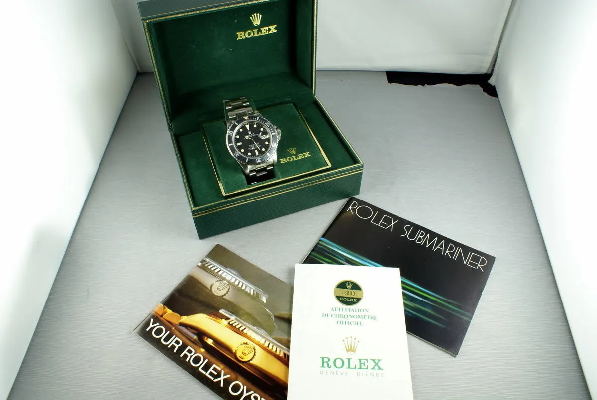 Rolex Submariner  16800 Matte Dial Box and Papers