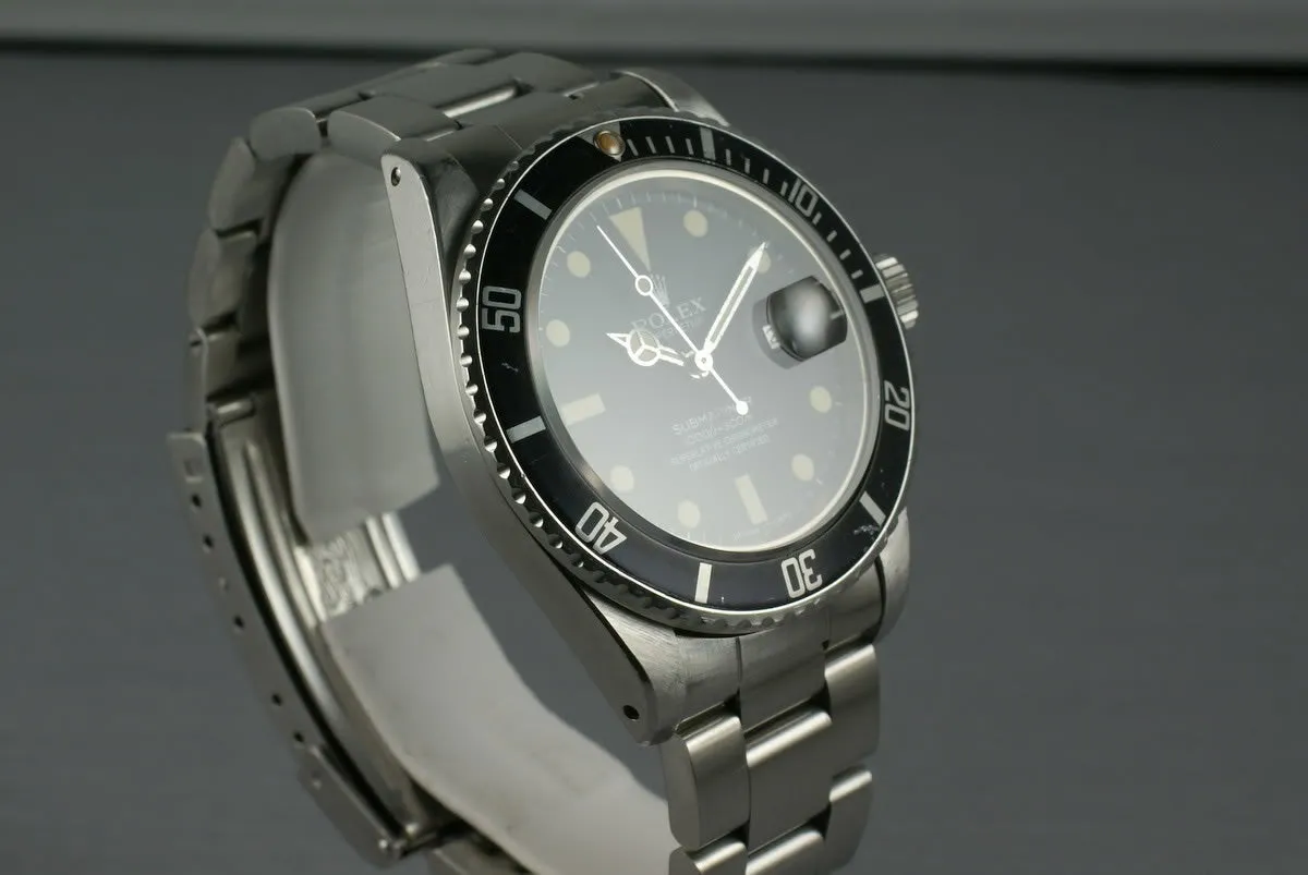 Rolex Submariner 16800 Matte Dial