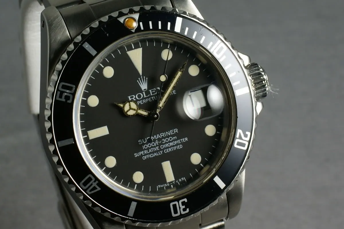Rolex Submariner 16800 Matte Dial