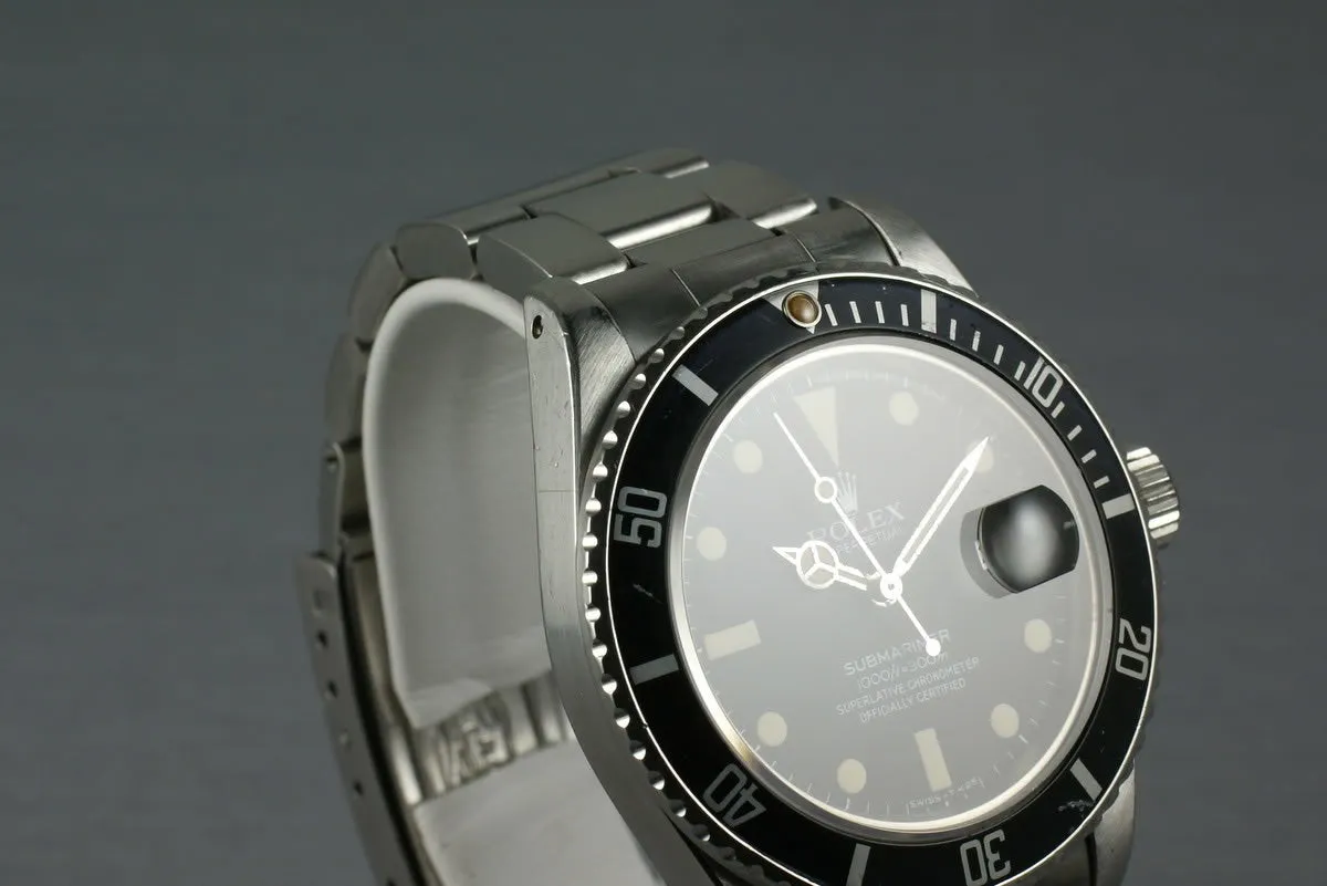 Rolex Submariner 16800 Matte Dial