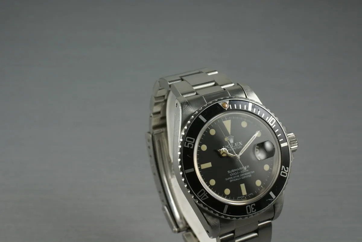 Rolex Submariner 16800 Matte Dial