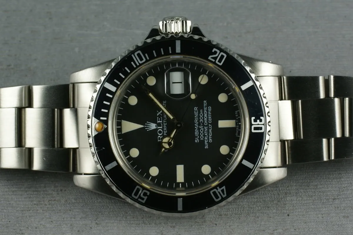 Rolex Submariner 16800 Matte Dial