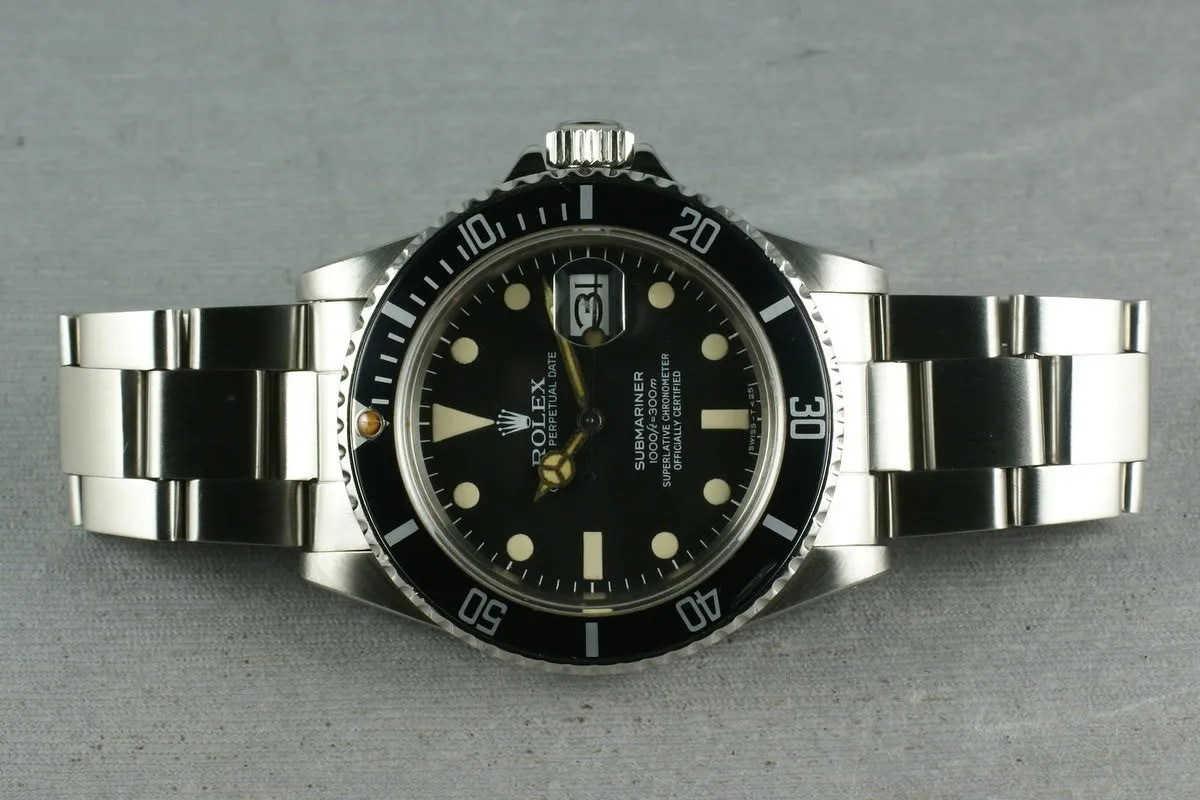 Rolex Submariner 16800 Matte Dial