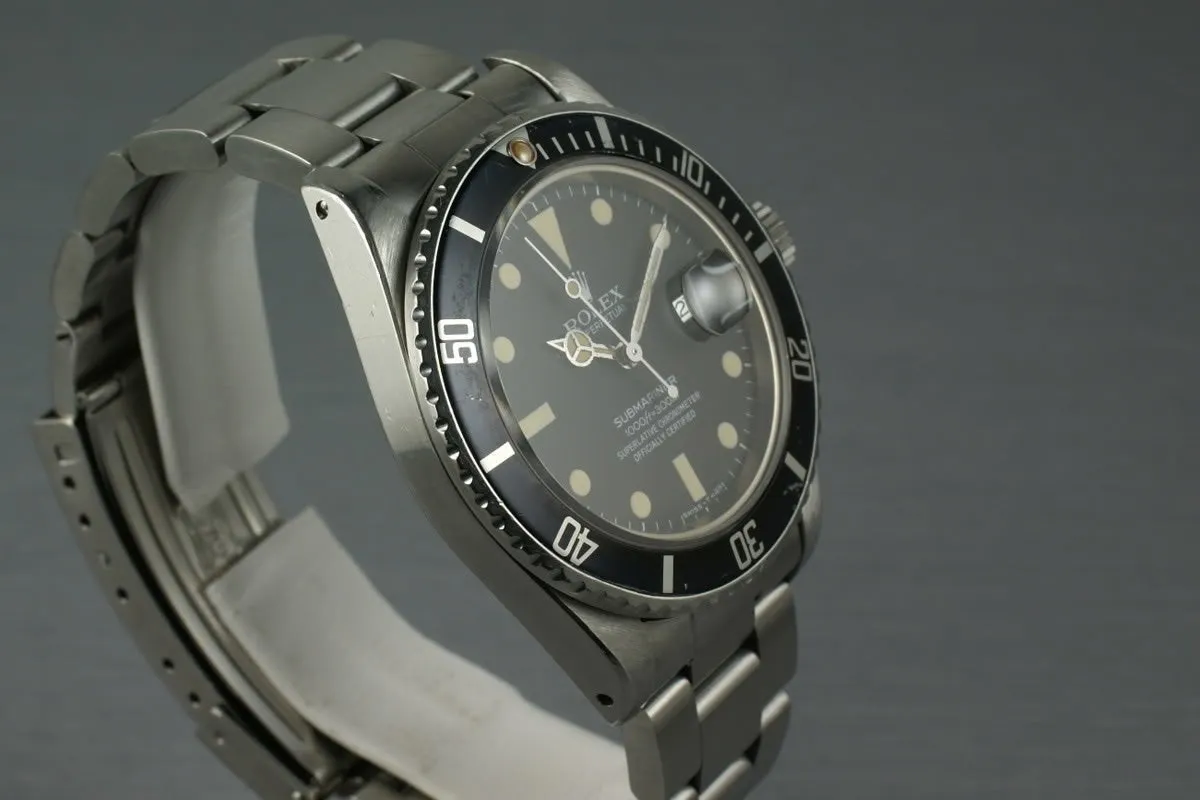Rolex Submariner 16800 Matte Dial