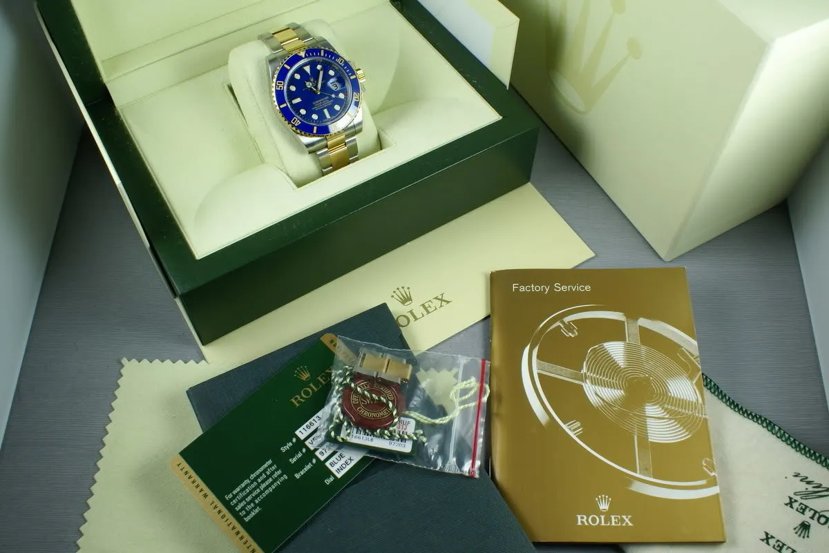 Rolex Submariner 18K/SS 116613