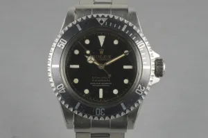 Rolex Submariner  5512 PCG with 4    line chapter  ring dial