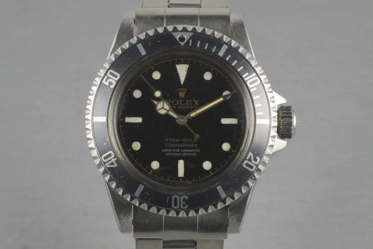 Rolex Submariner  5512 PCG with 4    line chapter  ring dial