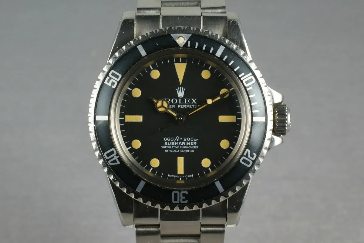 Rolex Submariner 5512 Unpolished with original sales receipt