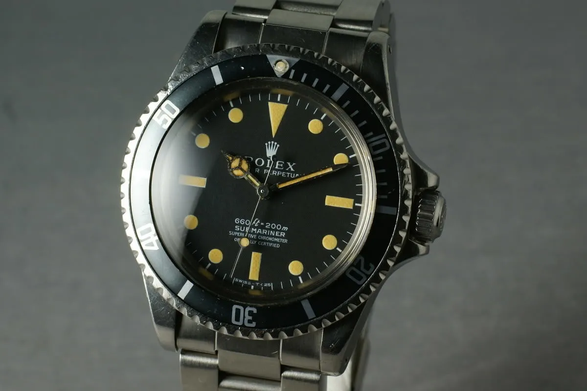 Rolex Submariner 5512 Unpolished with original sales receipt