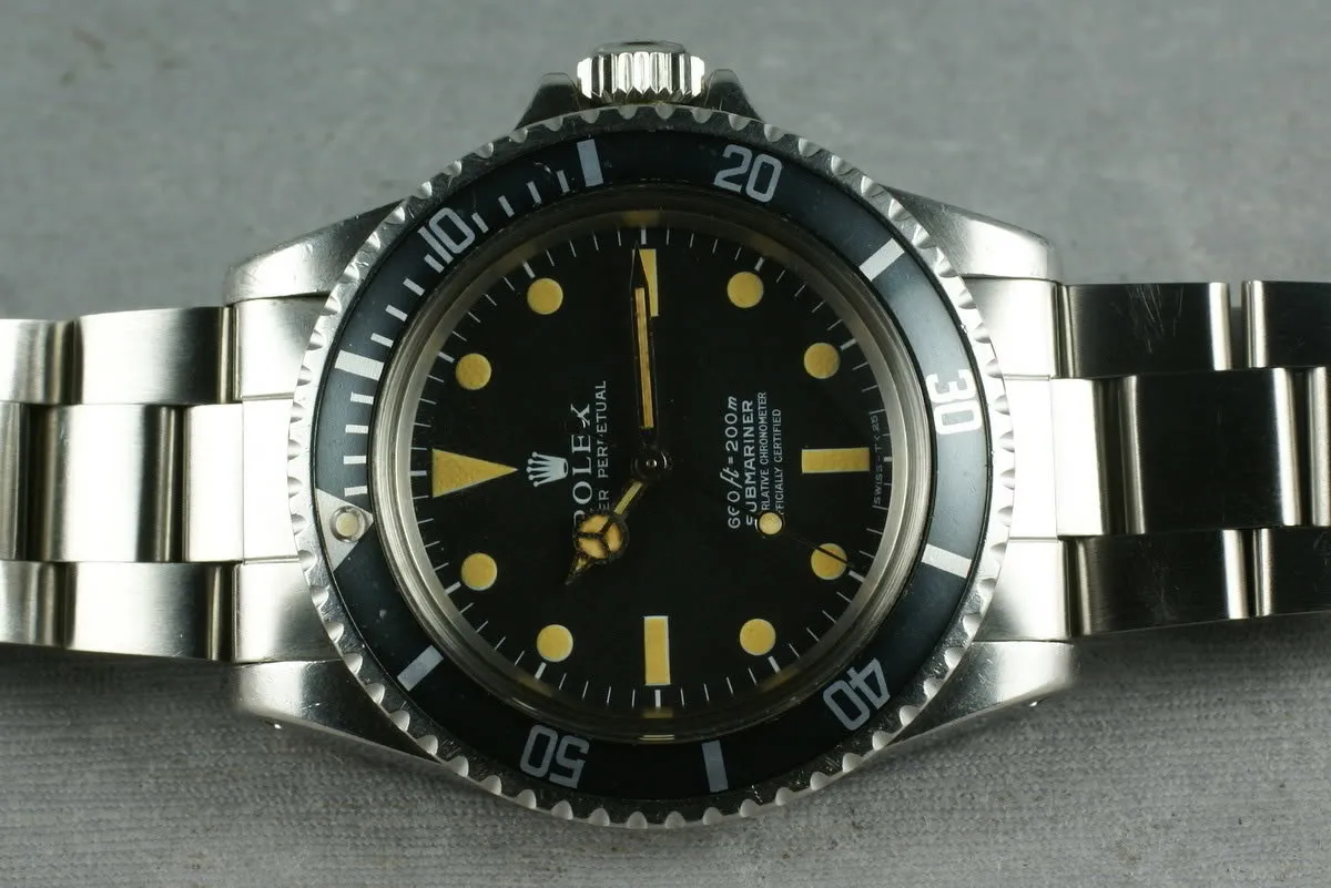 Rolex Submariner 5512 Unpolished with original sales receipt