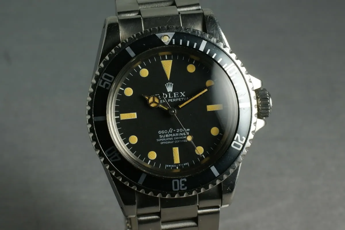 Rolex Submariner 5512 Unpolished with original sales receipt