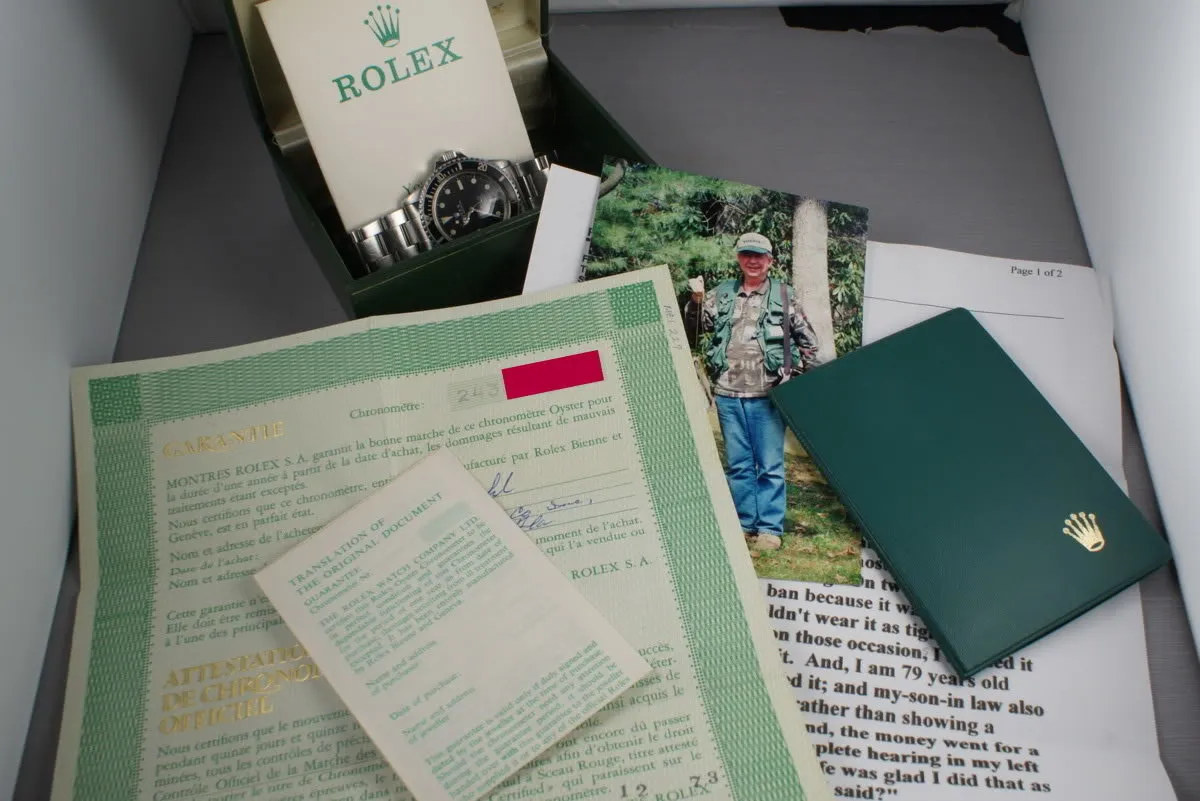 Rolex Submariner  5512 with Box and Papers