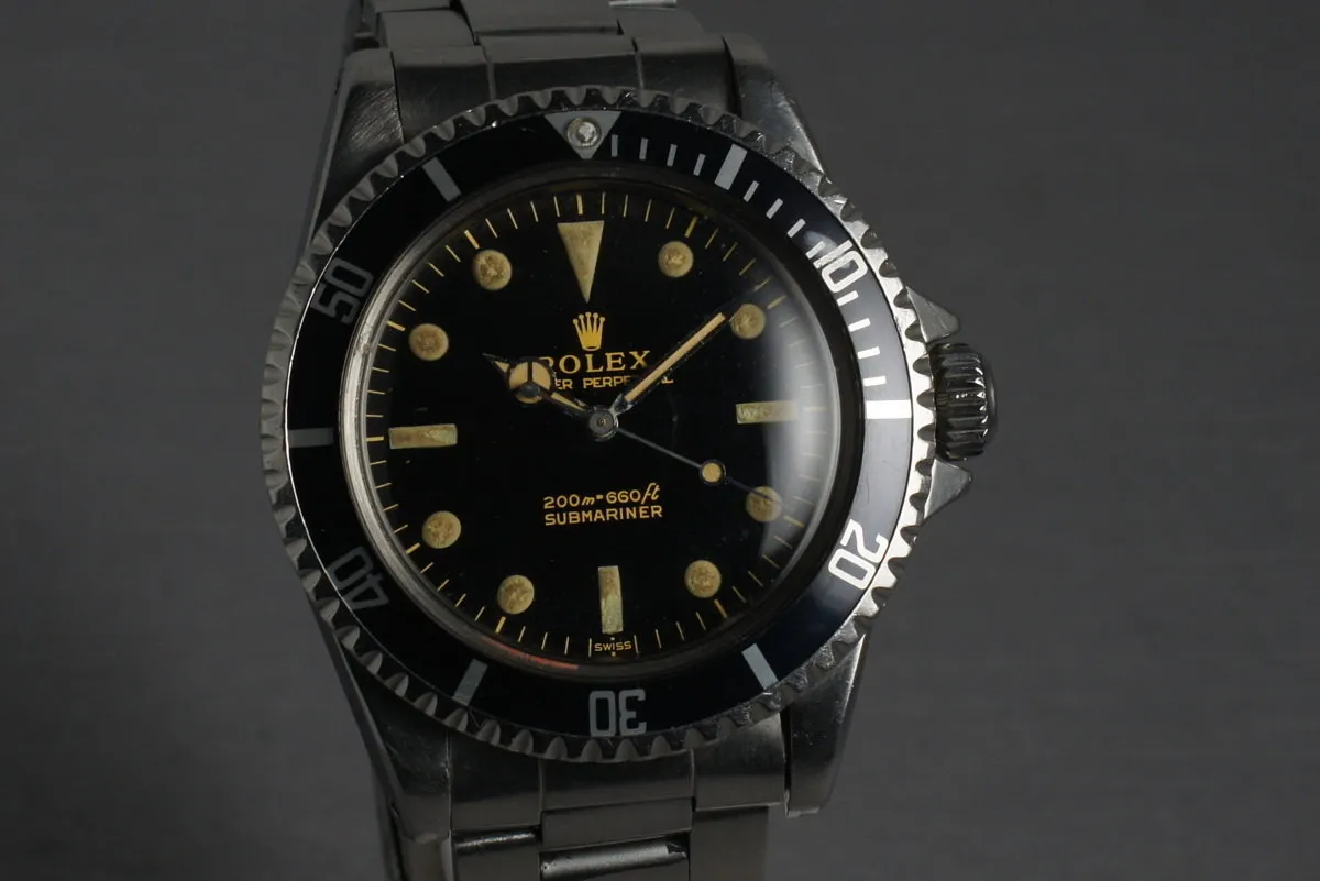 Rolex Submariner 5513 Early PCG SWISS only dial
