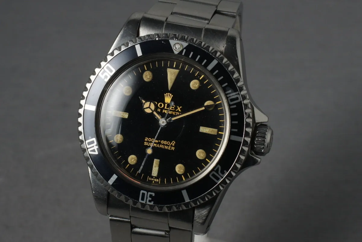 Rolex Submariner 5513 Early PCG SWISS only dial