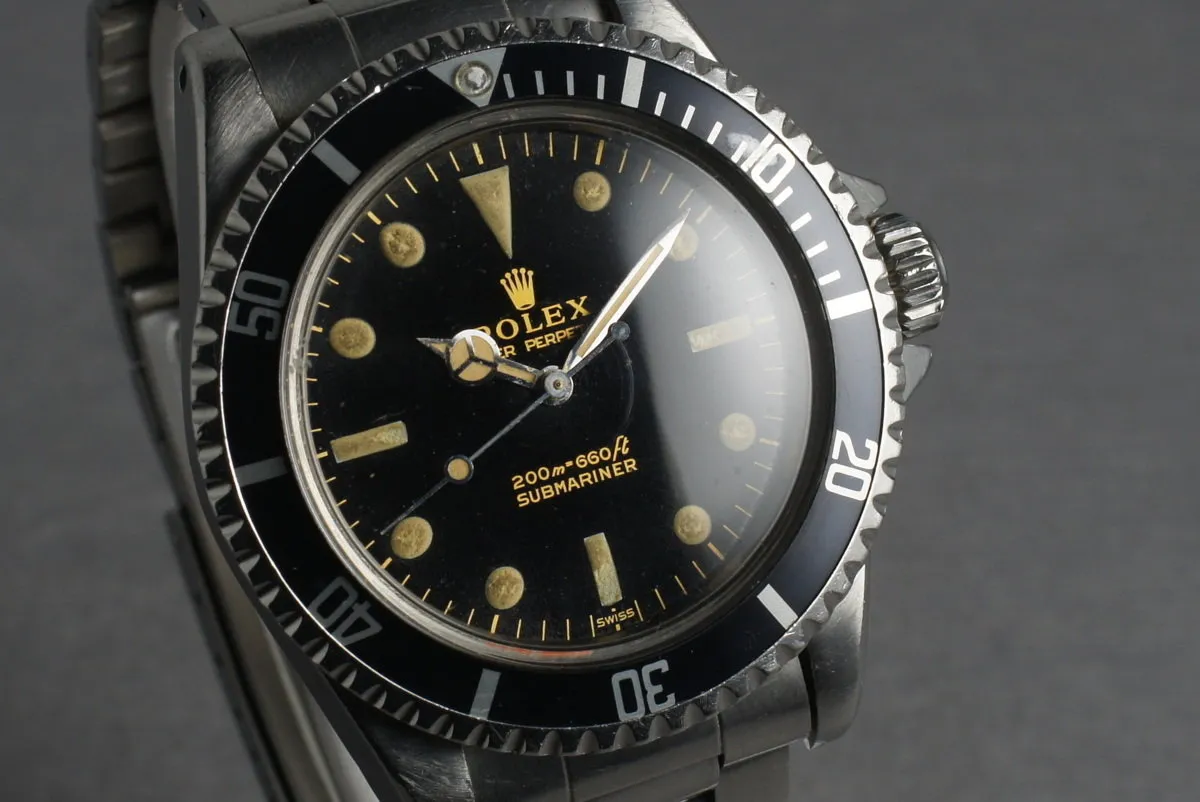 Rolex Submariner 5513 Early PCG SWISS only dial