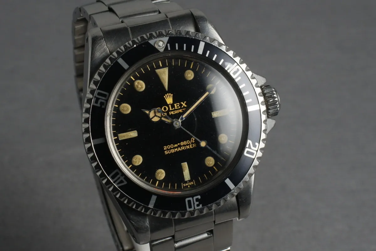Rolex Submariner 5513 Early PCG SWISS only dial