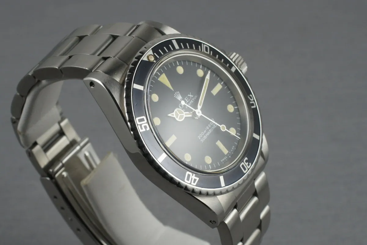Rolex Submariner 5513 Meters First with Box and Rolex Service Papers